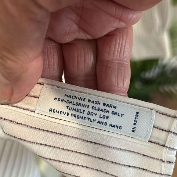 BROOKS BROTHERS Gray Pinstripe Blouse NWOT - Picture 5 of 7